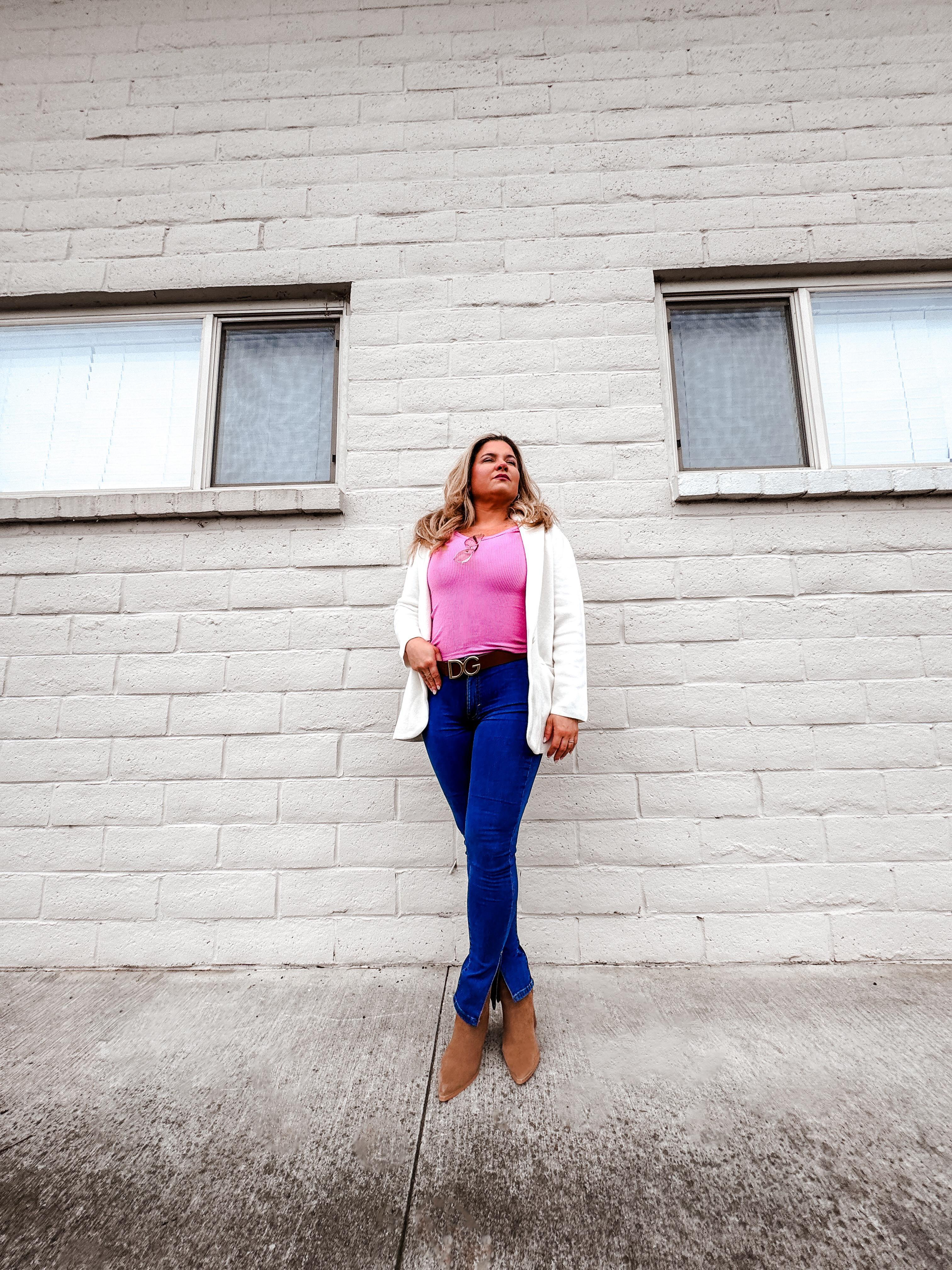 VALENTINO Single-breasted Blazer In Wool And Silk In White