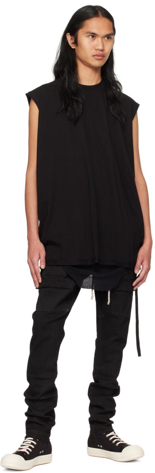 RICK OWENS DRKSHDW Pantaloni Double Cargo Jumbo Belas In Black