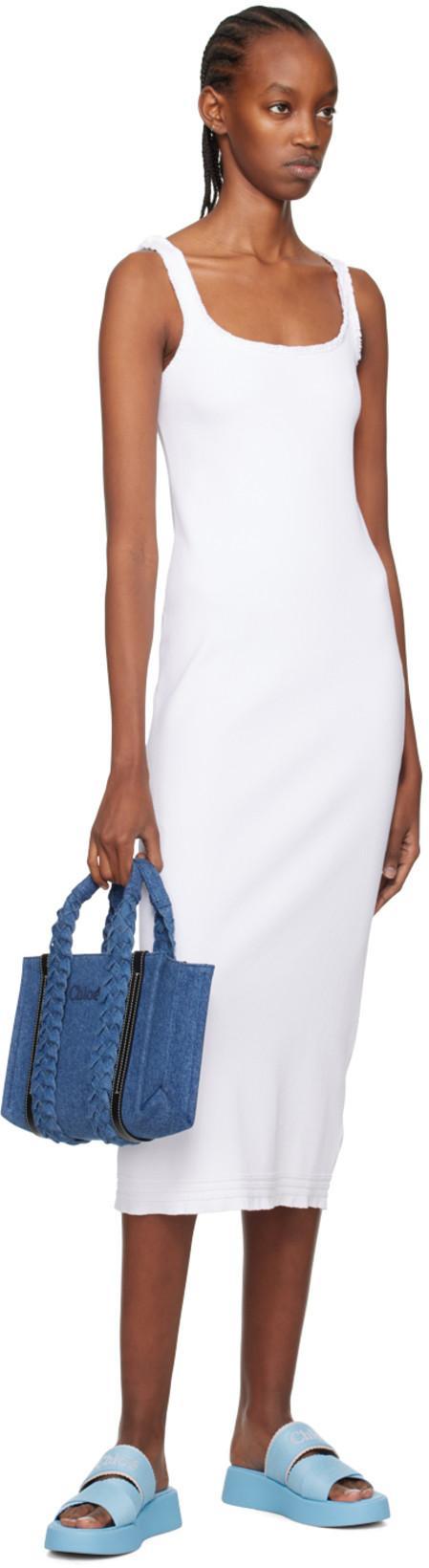 CHLOÉ Mila Logo Slides In 472 Silky Blue