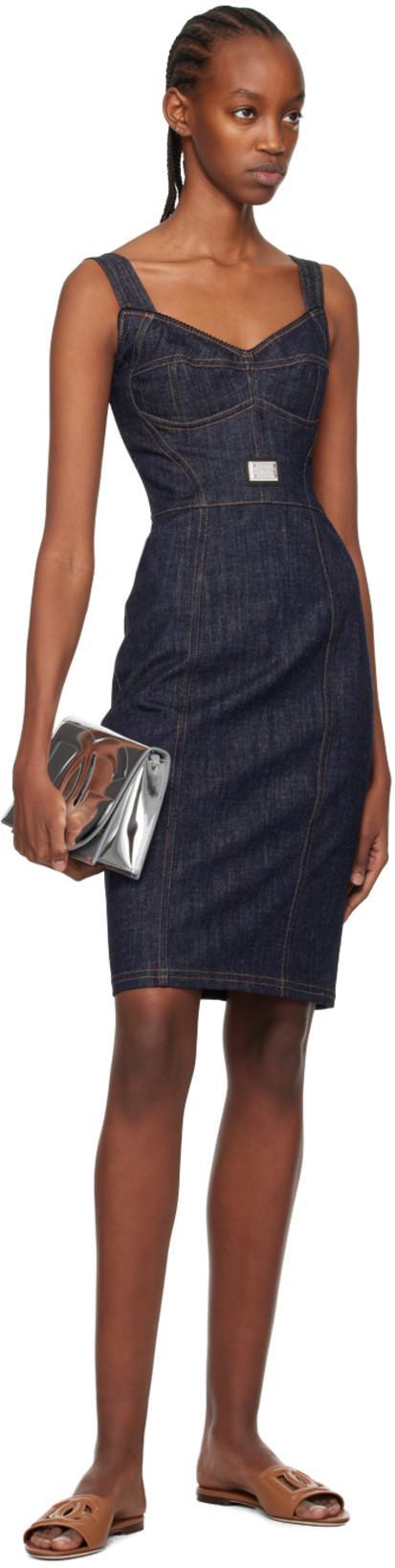 DOLCE & GABBANA Light Brown Calf Leather Dg Millennials Logo Slides