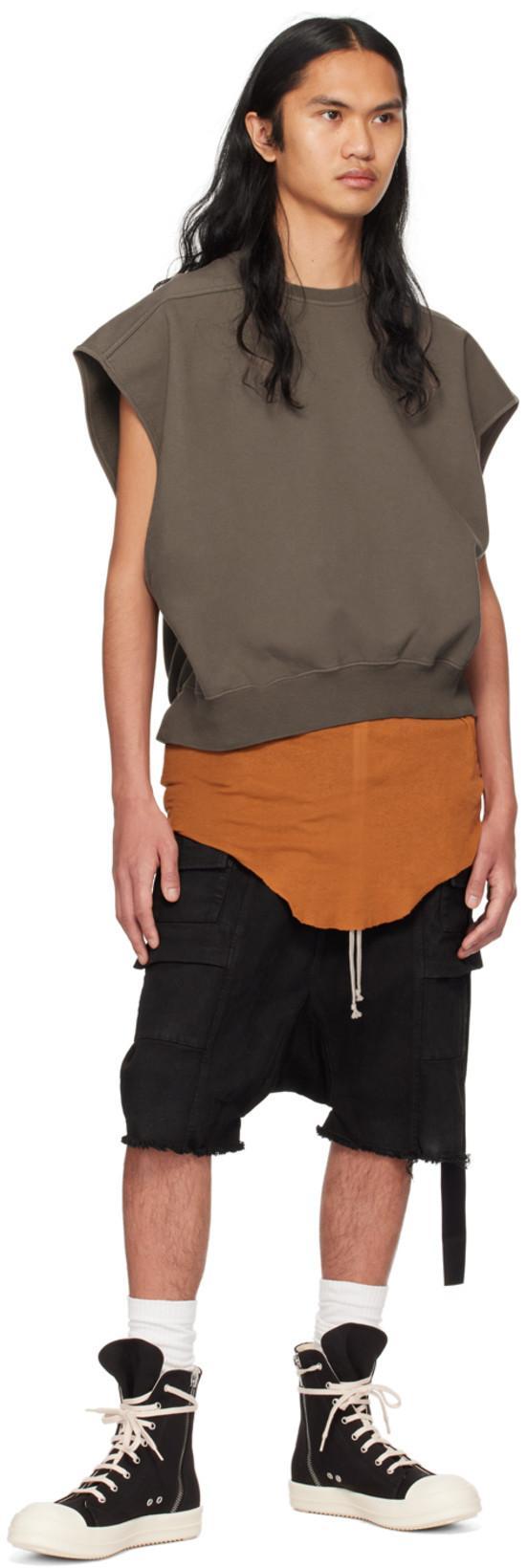 RICK OWENS DRKSHDW Drkshdw By Rick Owens Cotton Multi-pocket Bermuda In Black