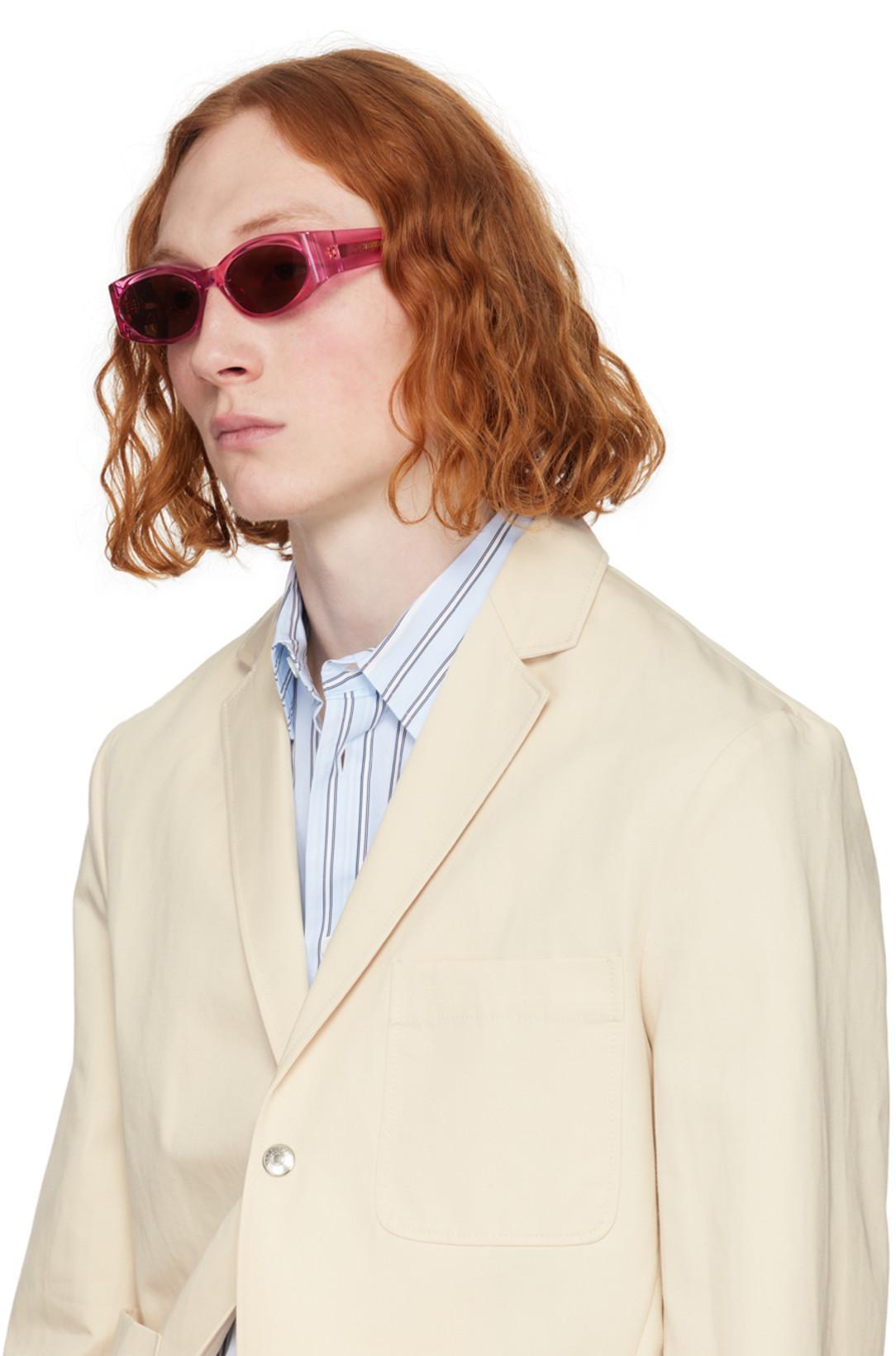 JACQUEMUS La Veste Jean Cotton And Linen Blazer In Beige