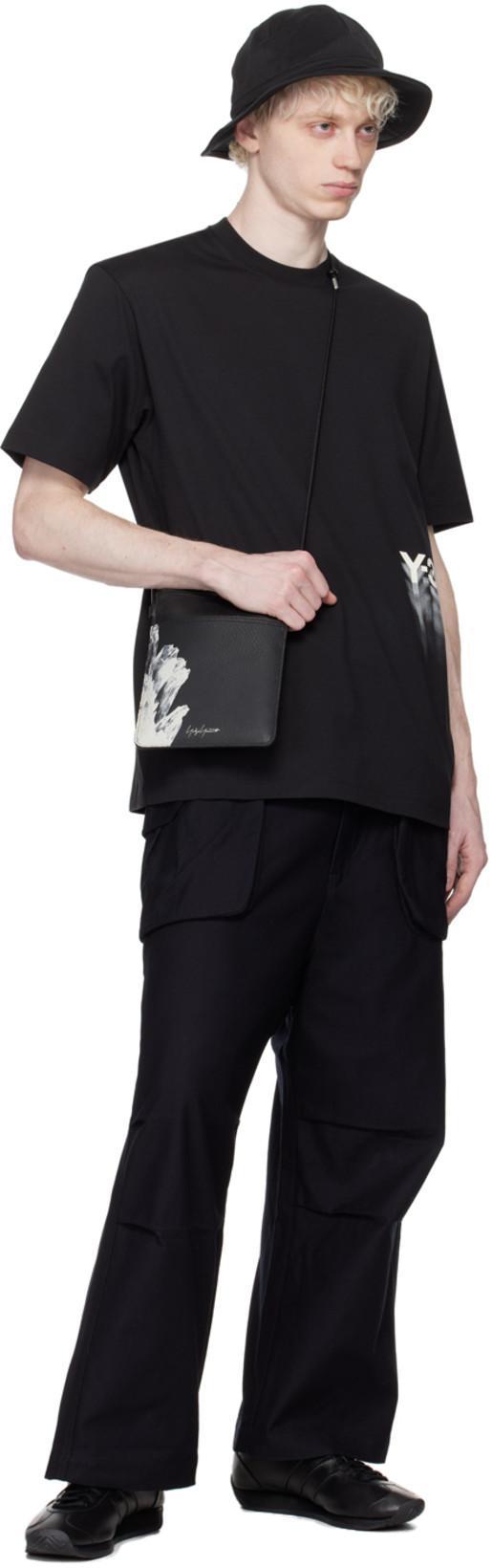 Y-3 Gfx Ss Cotton T-shirt In Black