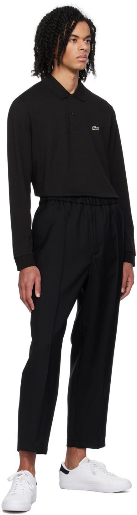 LACOSTE Navy Blue Longsleeve Polo Shirt