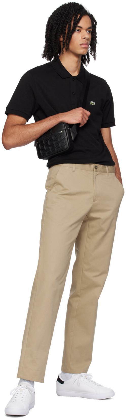 LACOSTE Classic Fit Original L.12.12 Polo Clothing In Black