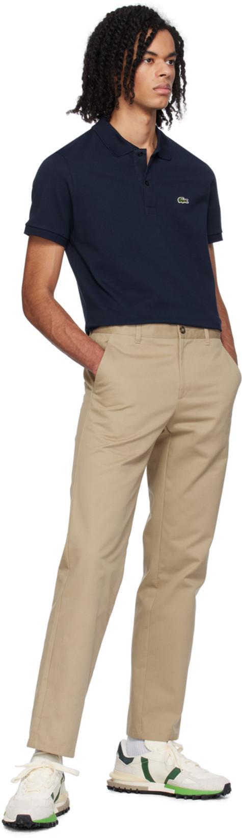 LACOSTE Slim Fit Core Polo In Navy