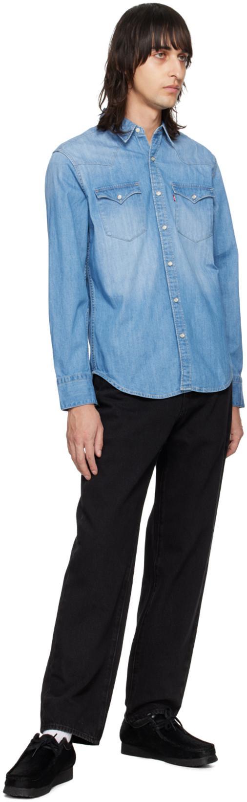 LEVI'S Barstow Western Denim Shirt In Blue