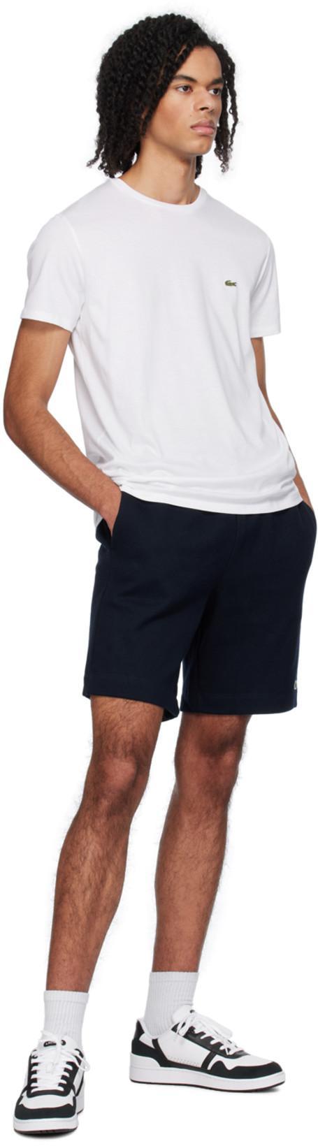 LACOSTE Basic Crew Neck Sport Tee In White