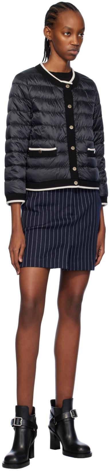 MAX MARA Water-resistant Canvas Short Jacket In Black