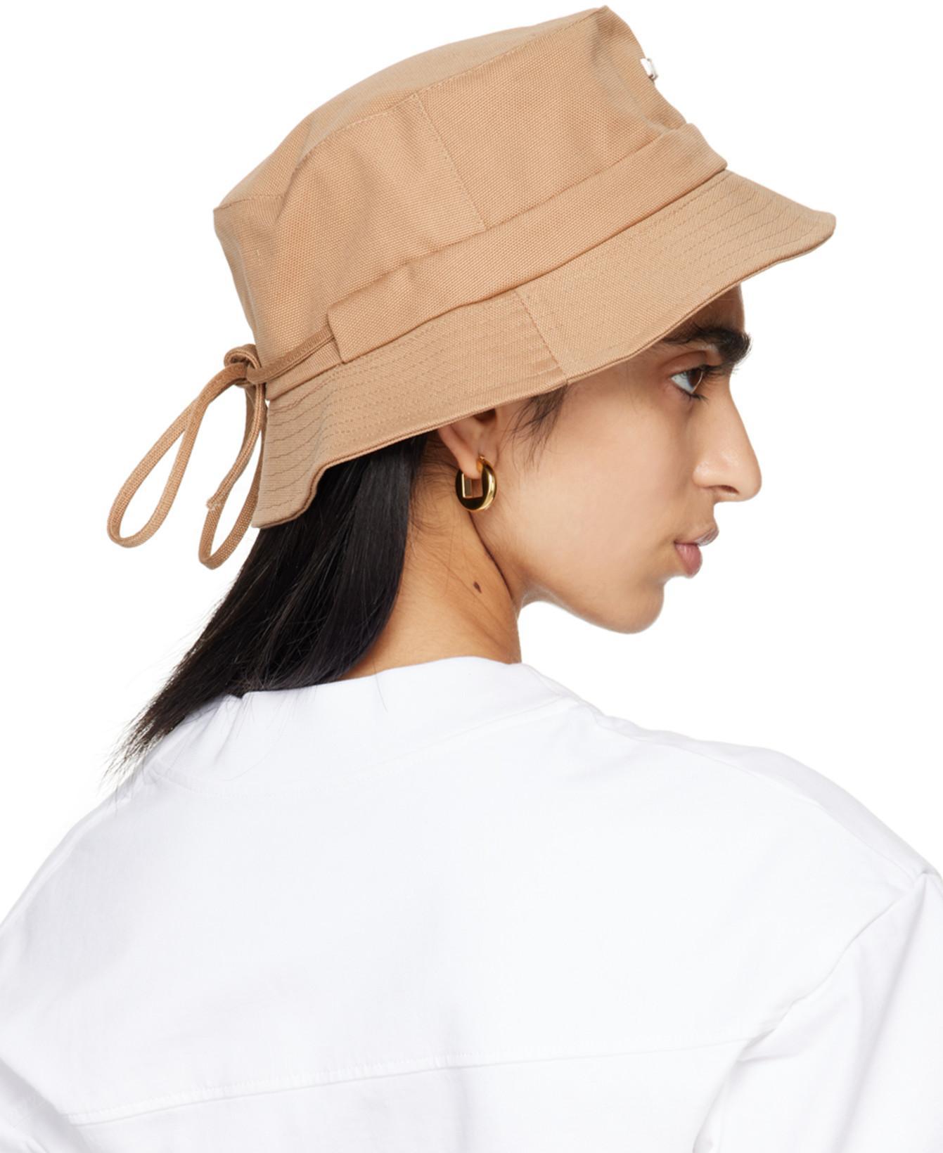 JACQUEMUS Gold Le Chouchou 'les Boucles Rond Carré' Earrings In 270 Light Gold