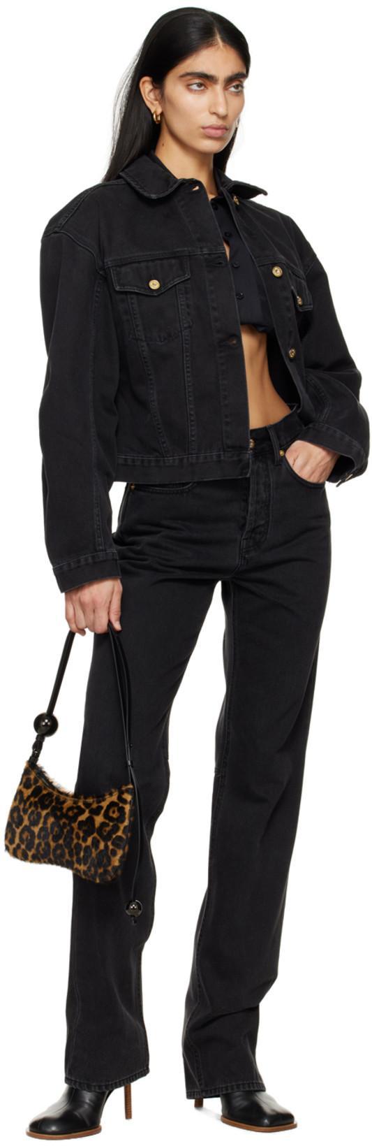 JACQUEMUS Black Le Chouchou 'les Bottines Rond Carré' Boots In 990 Black