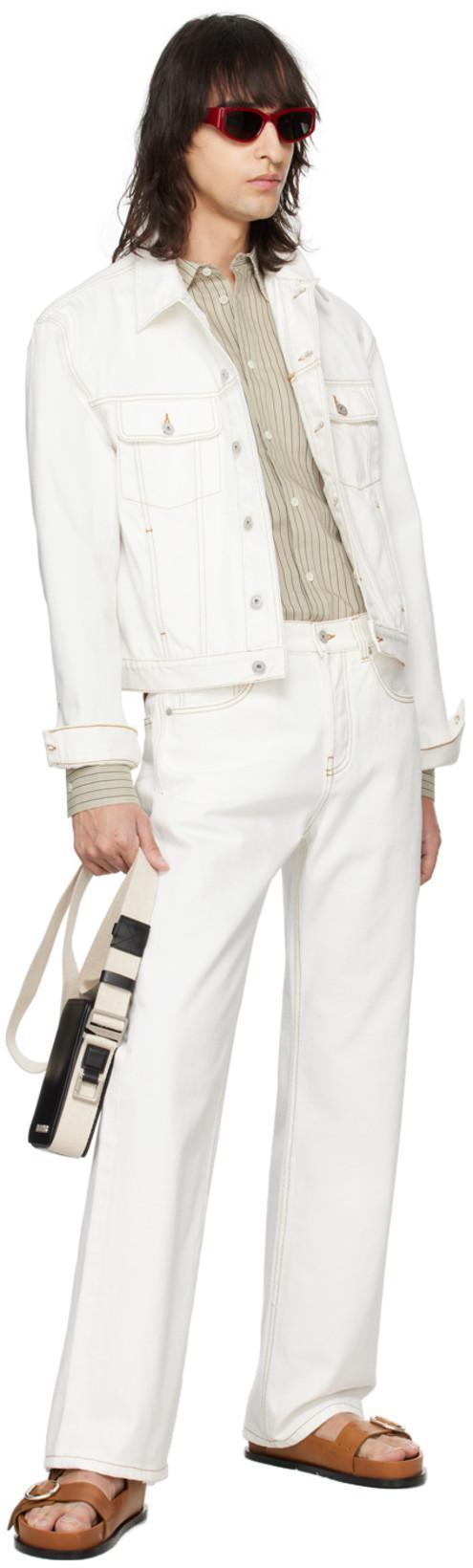 JACQUEMUS 'le De Nîmes Large' In White