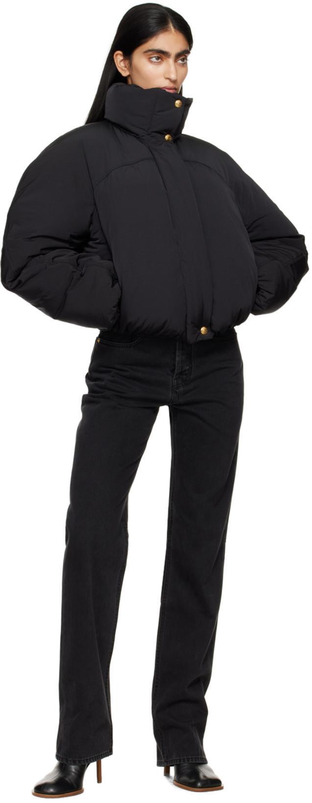 JACQUEMUS Black Le Chouchou 'les Bottines Rond Carré' Boots In 990 Black