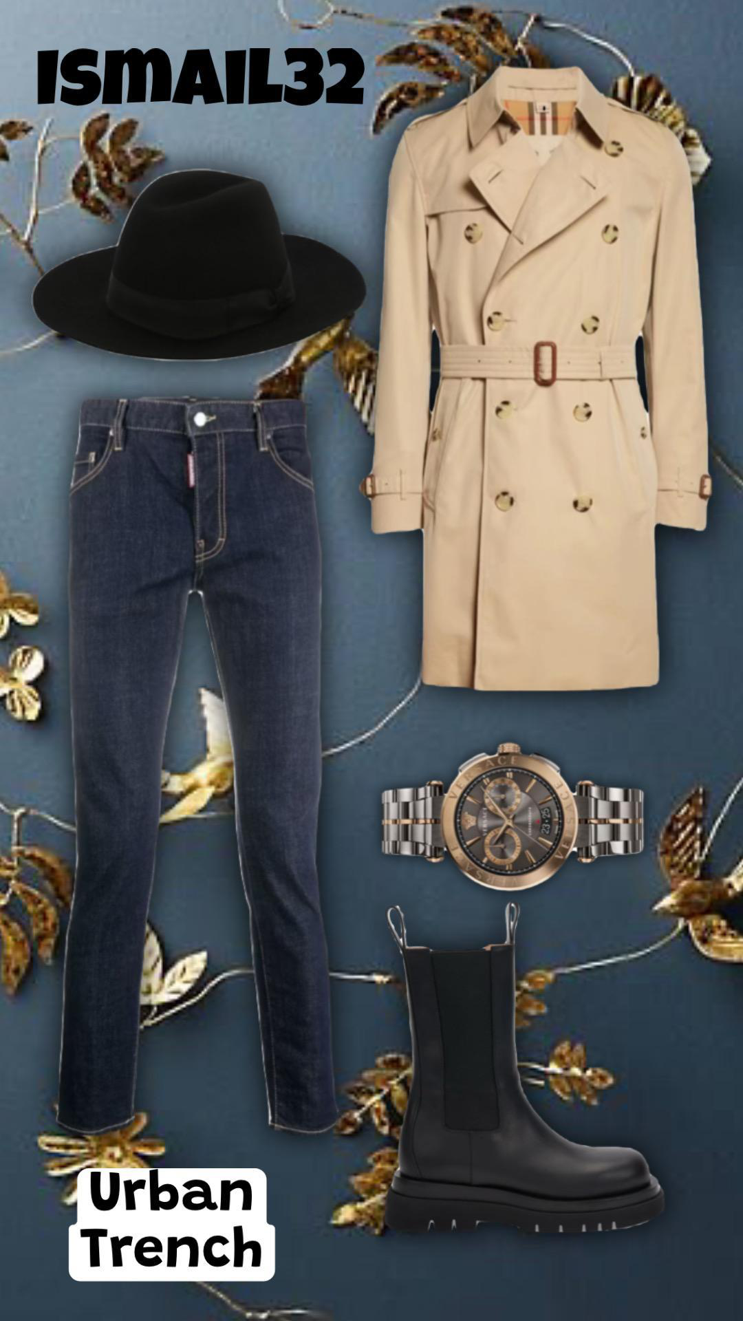 BURBERRY Cotton Gabardine Trench Coat In Nude