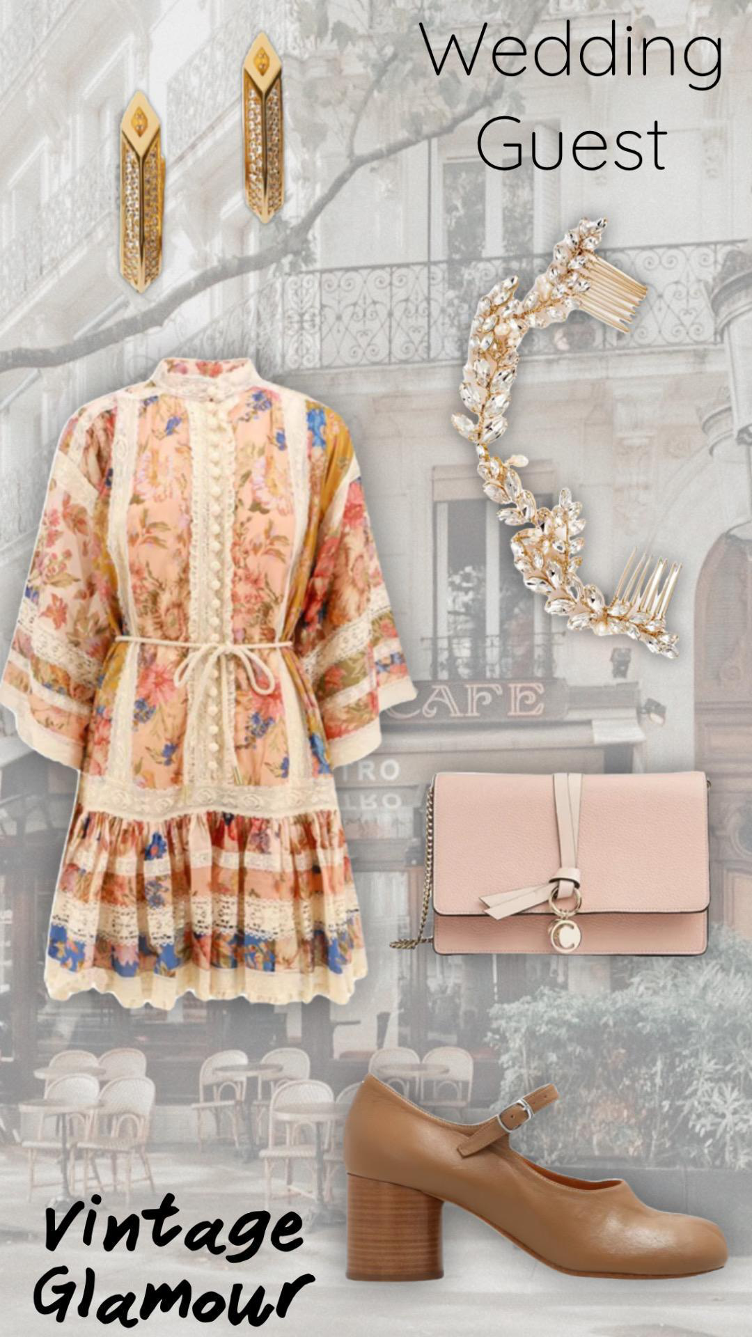 ZIMMERMANN August Lace Trimmed Cotton Mini Dress In Printed