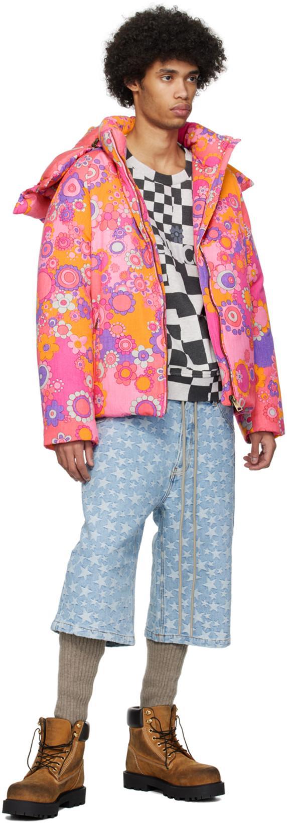 ERL Checked Crew-neck Sweatshirt With Rib Hem In White