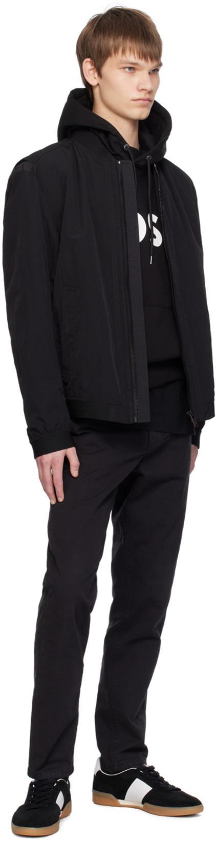 HUGO BOSS Boss Soody Zone Logo Hoodie In Black