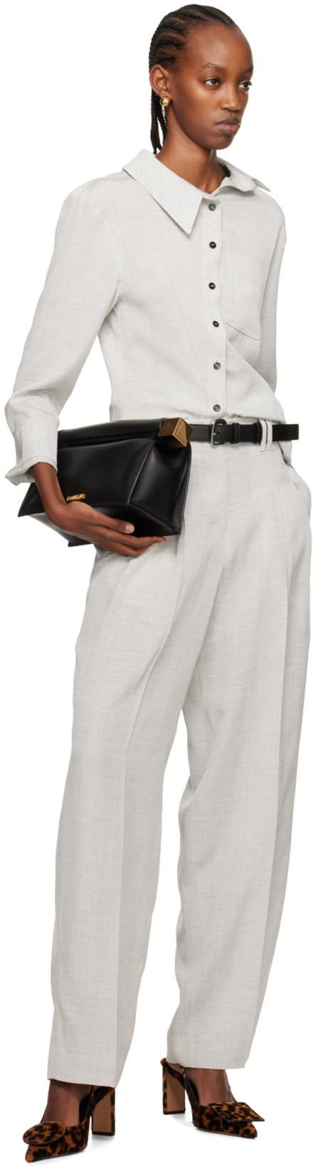 JACQUEMUS Brown & Black Les Sculptures 'les Slingbacks Duelo Hautes' Heels In 8bq Leopard Brown