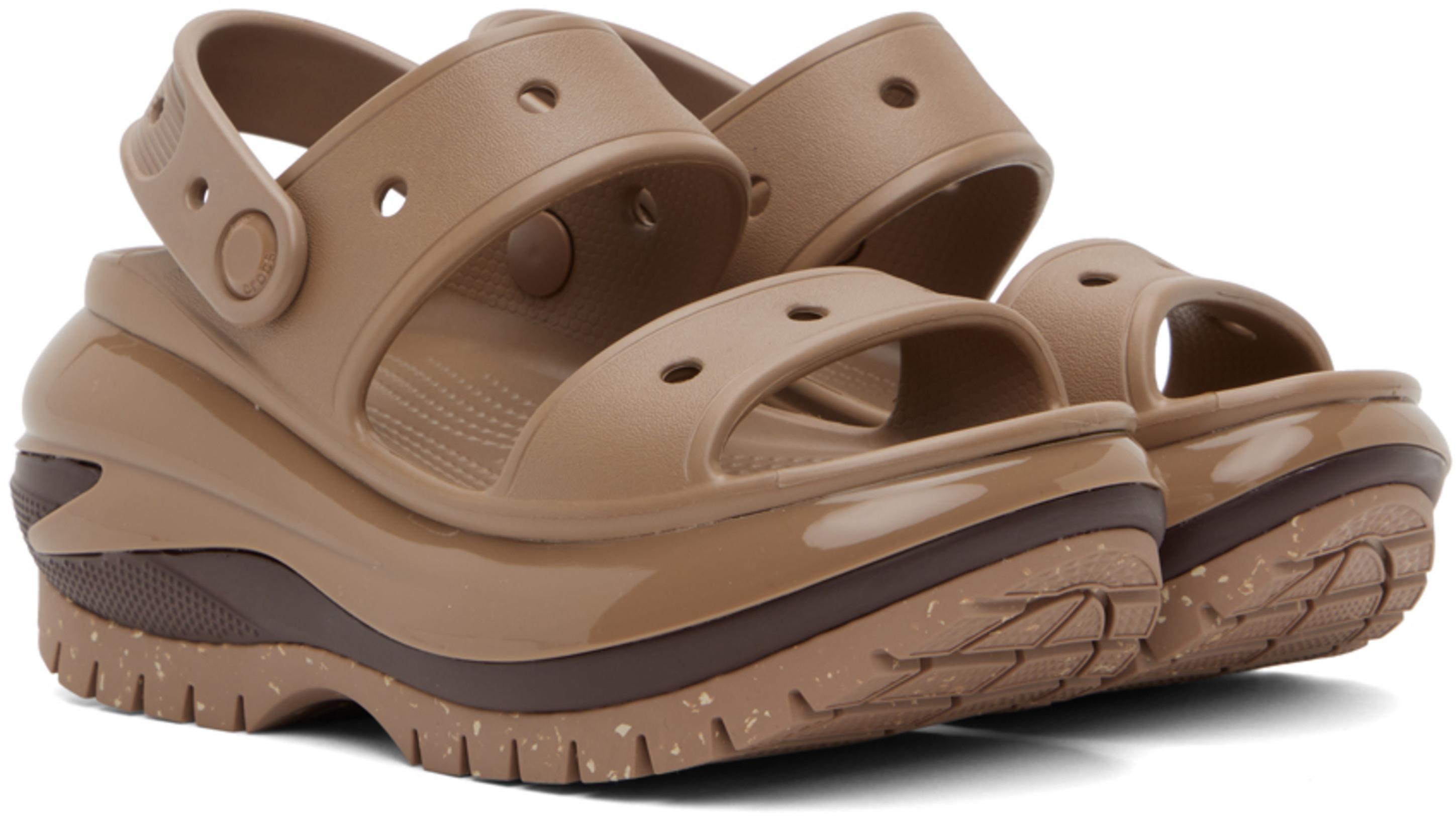 CROCS Mega Crush Sandals In Latte-brown In Neutral