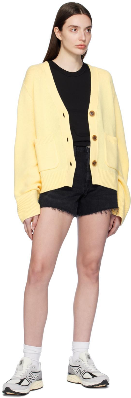 AGOLDE Parker Black Distressed Denim Shorts In Fallen