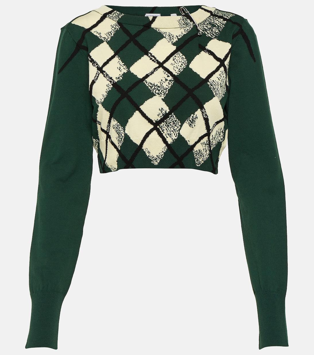 BURBERRY Woman Sweater Dark Green Size M Cotton