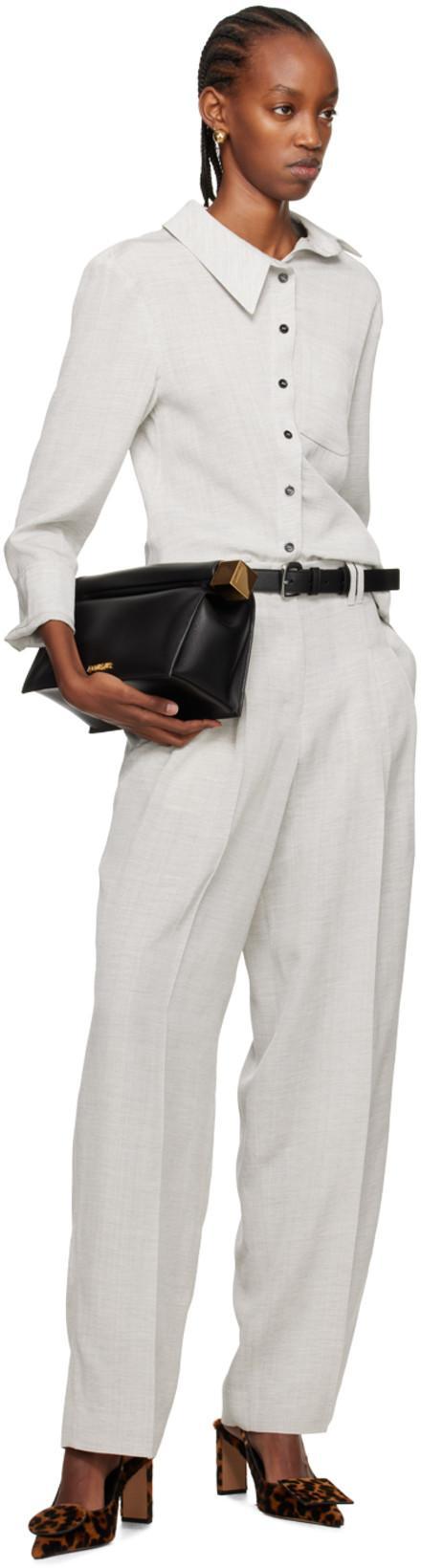 JACQUEMUS Brown & Black Les Sculptures 'les Slingbacks Duelo Hautes' Heels In 8bq Leopard Brown