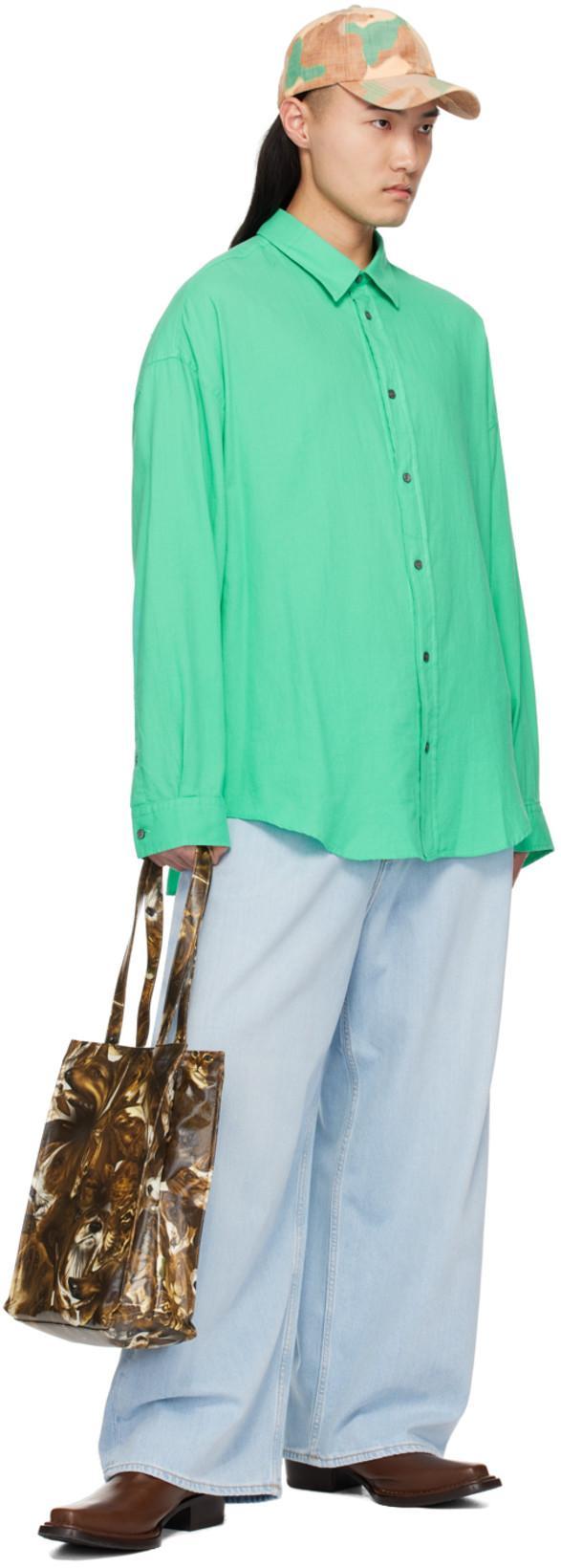 ACNE STUDIOS Button-up Shirt In Green