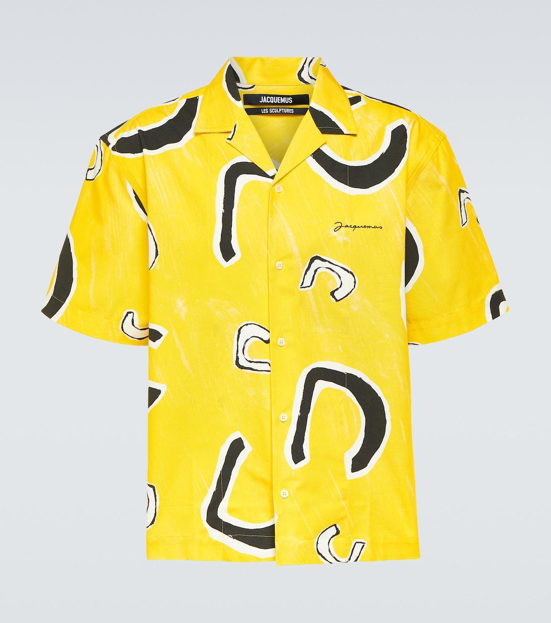 JACQUEMUS Jean Bowling Shirt For Men In Yellow