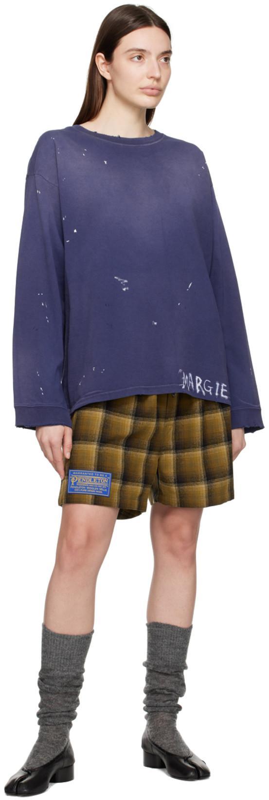 MAISON MARGIELA Split-toe Design Black Lambskin Pumps With Calfskin Lining