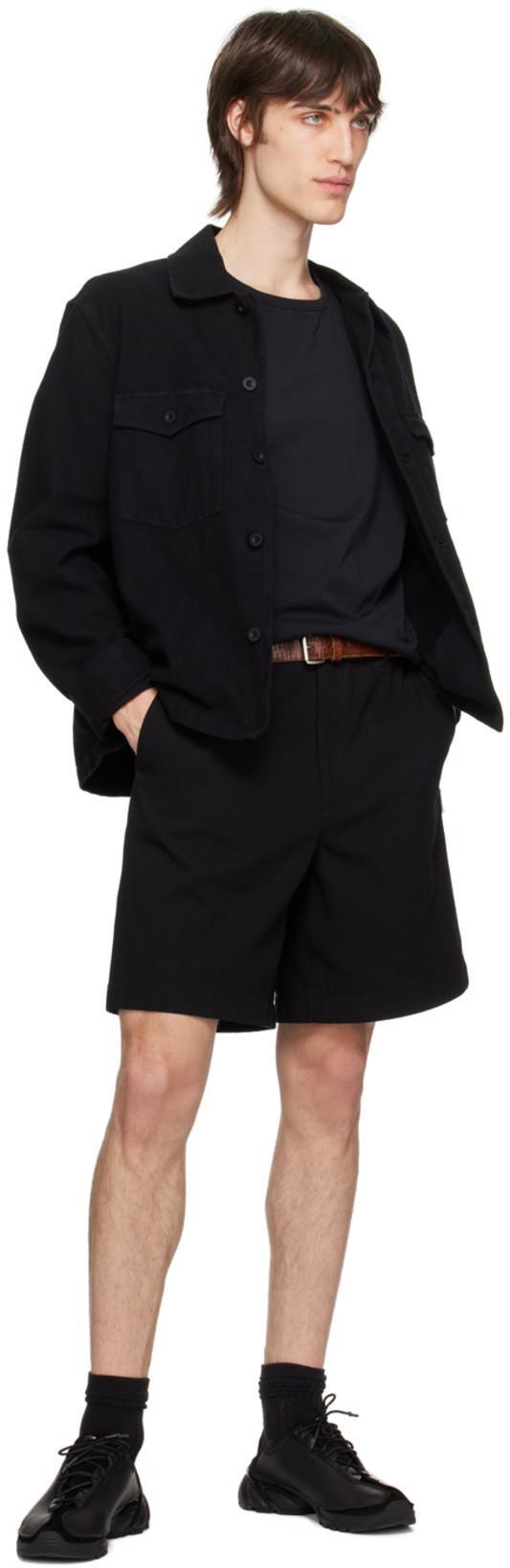 OUR LEGACY Black Boucle Box Shirt In Brown