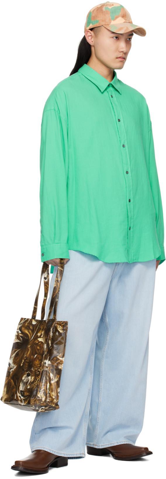 ACNE STUDIOS Button-up Shirt In Green