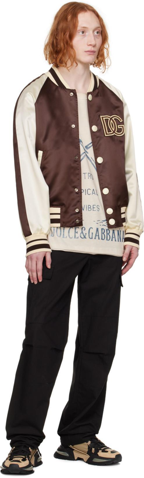 DOLCE & GABBANA Men Rome Jacket In Brown