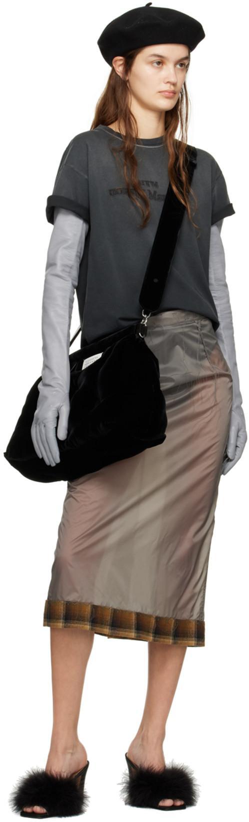 MAISON MARGIELA 90mm Feather-embellished Mules In Black