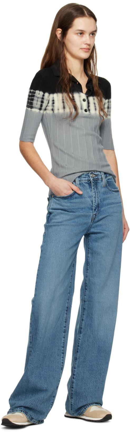 FRAME Le Slim Palazzo High Rise Wide-leg Jean In Femma In Multi