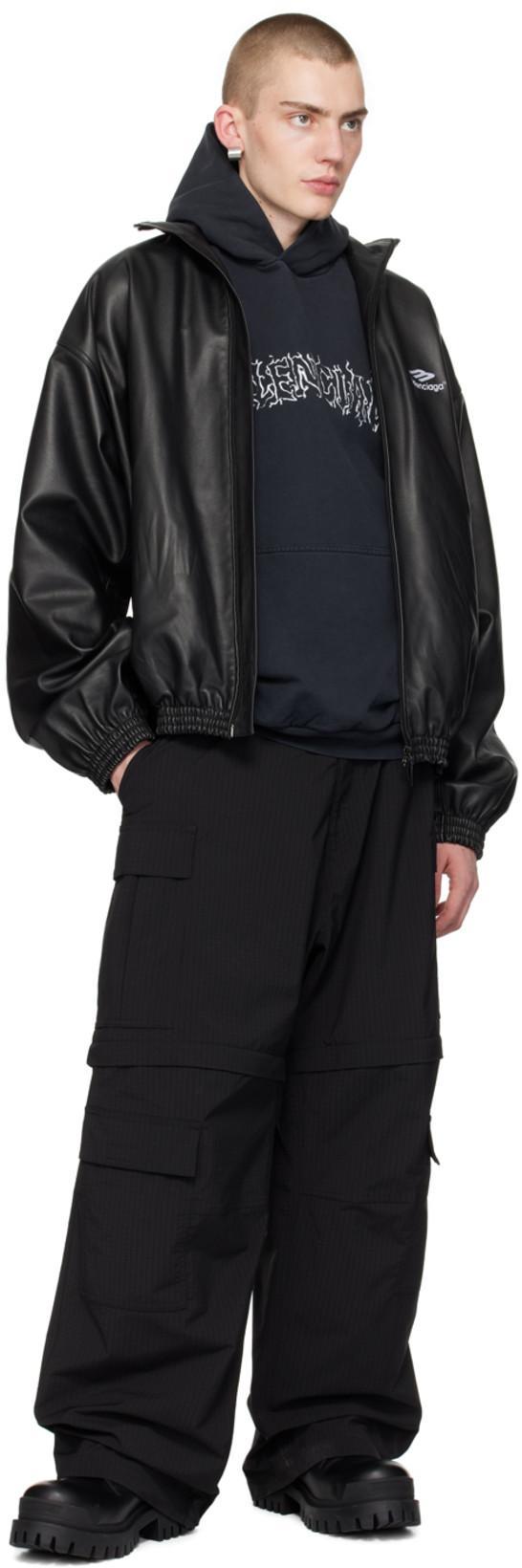 BALENCIAGA Black Unity Sports Icon Cargo Pants