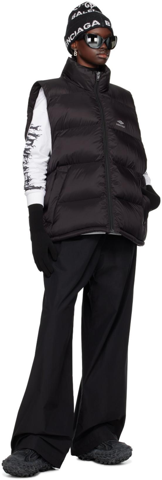 BALENCIAGA Quilted Nylon Puffer Vest In Black