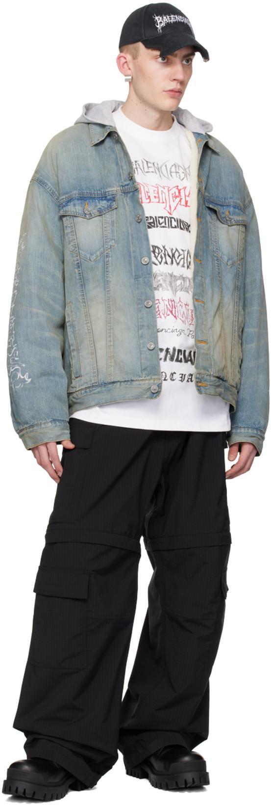 BALENCIAGA Black Unity Sports Icon Cargo Pants