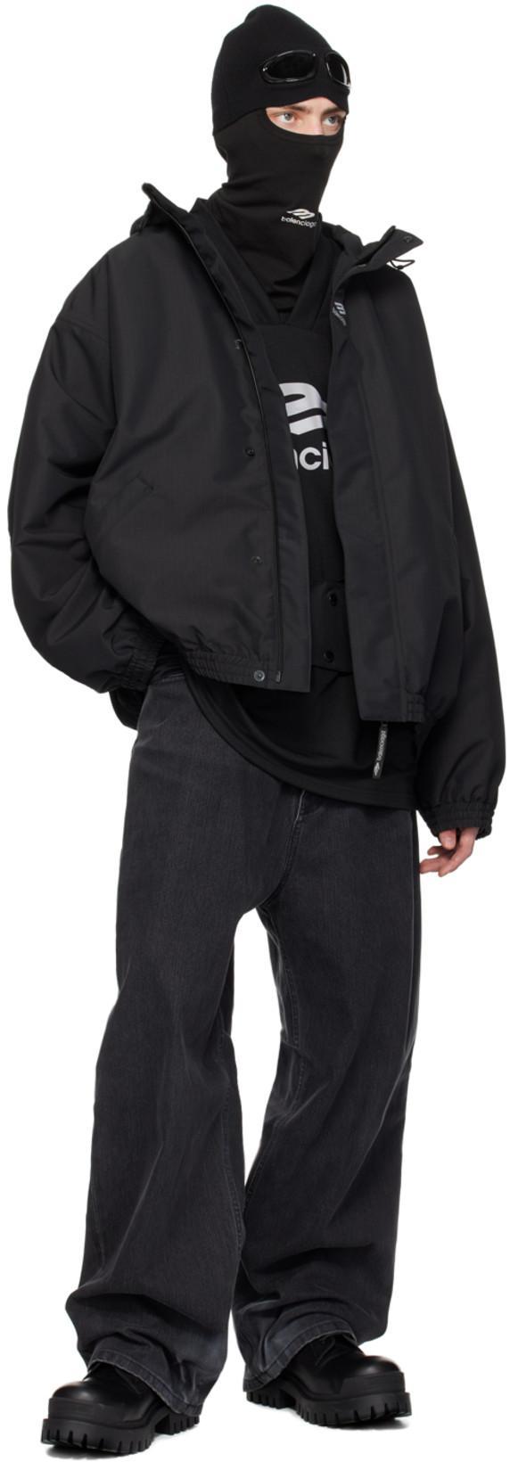 BALENCIAGA 3b Sports Icon Oversized Top In Black