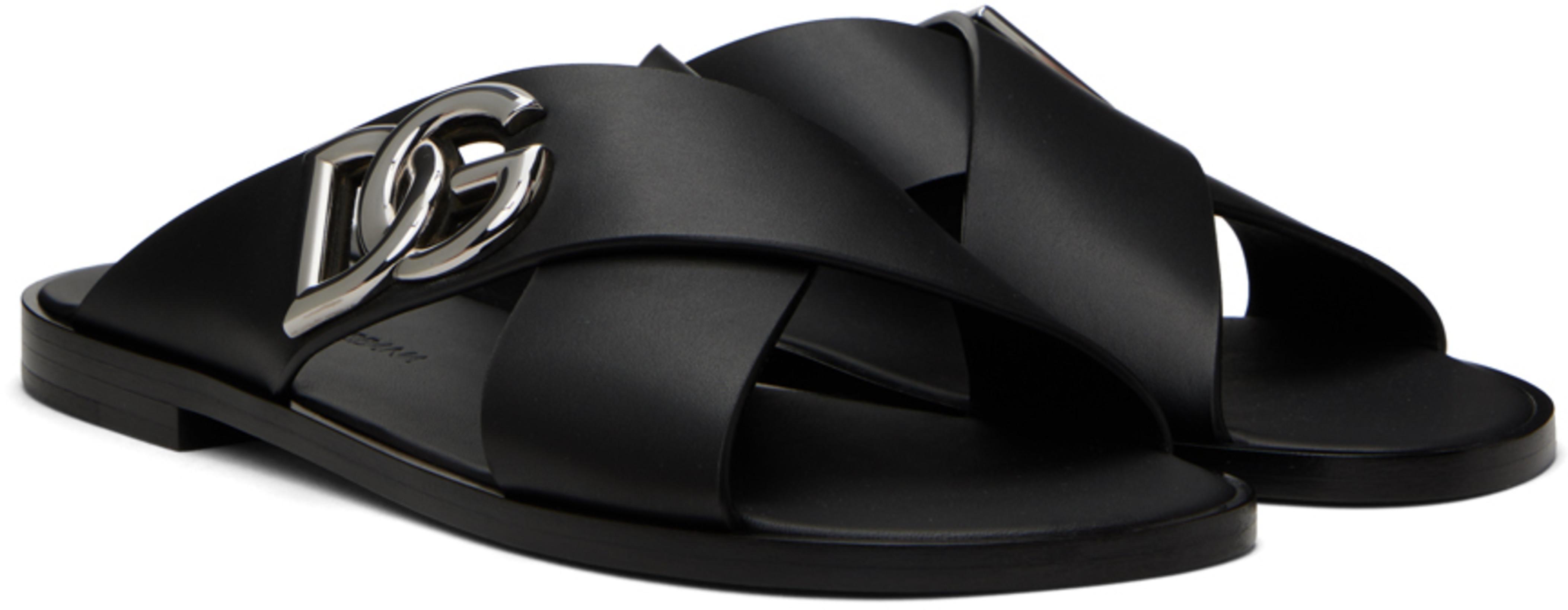 DOLCE & GABBANA Elegant Black Cotton Polo Shirt