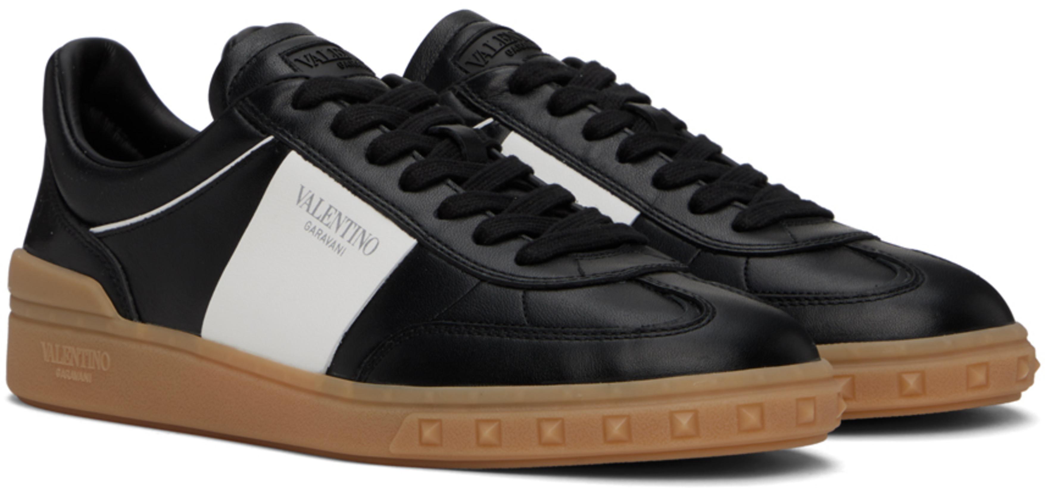 VALENTINO Canvas Iconograph Cotton T-shirt In Black