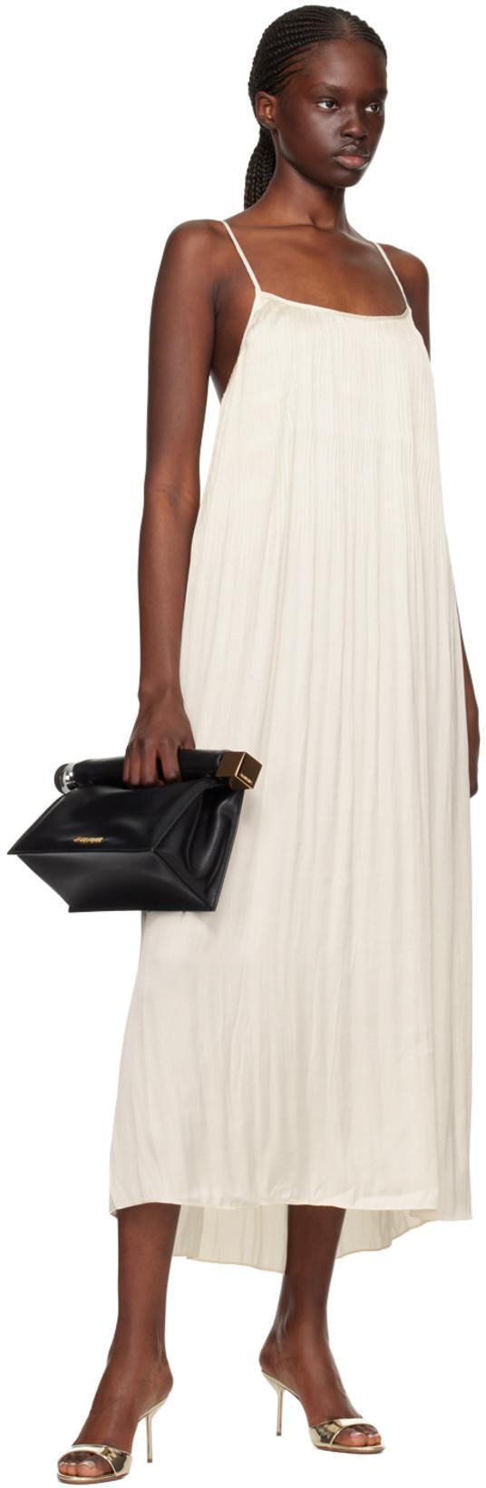 JACQUEMUS La Petite Pochette Rond Leather Clutch In Black