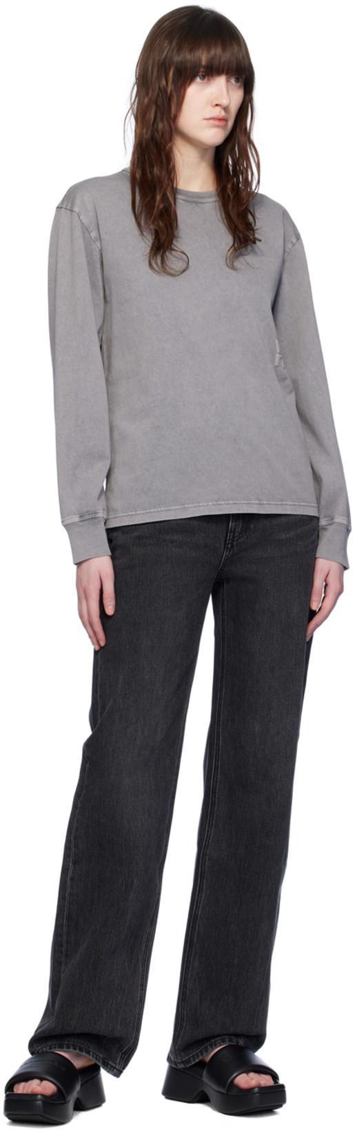 ALEXANDER WANG 85mm Aw Padded Nylon Platform Slides In Black