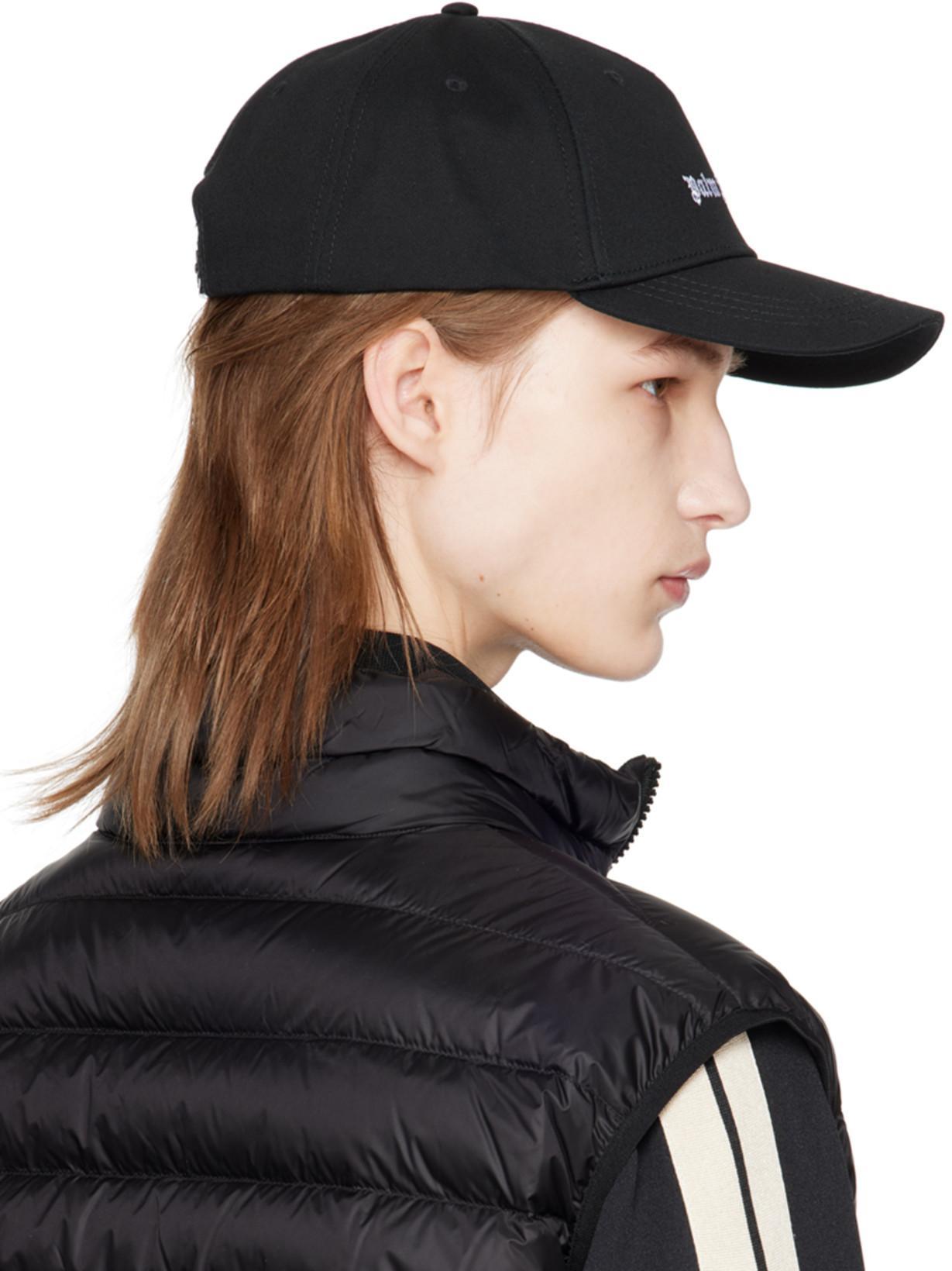 PALM ANGELS White Logo Print T-shirt In Gray