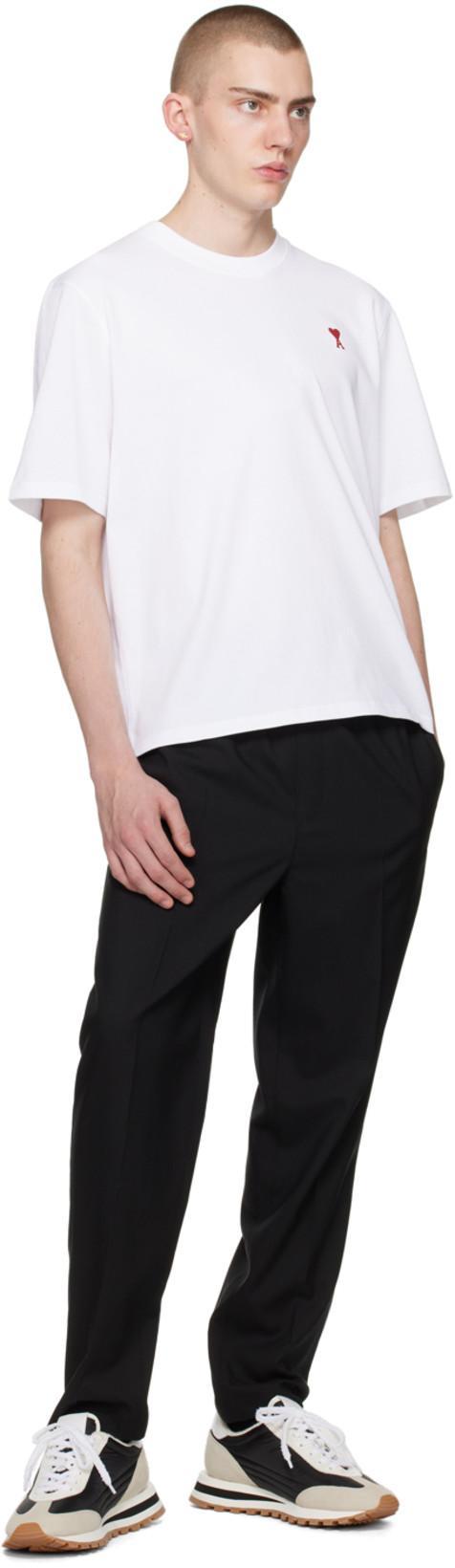 AMI ALEXANDRE MATTIUSSI Ami Paris Ami De Coeur White Oversize T Shirt