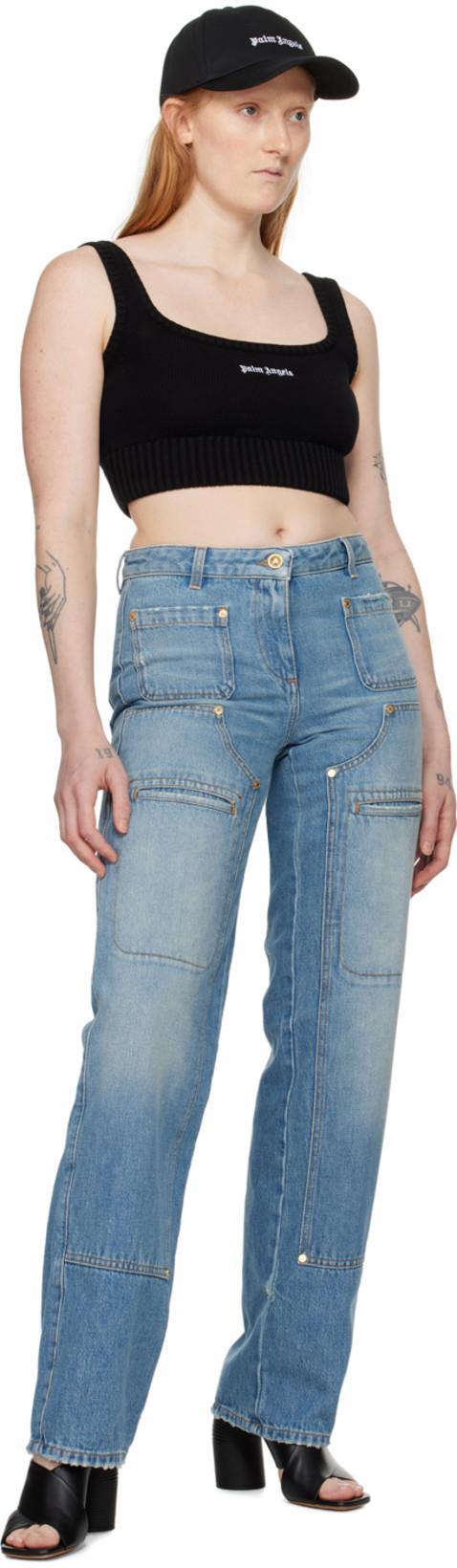 PALM ANGELS New Classic Sport Top In Black