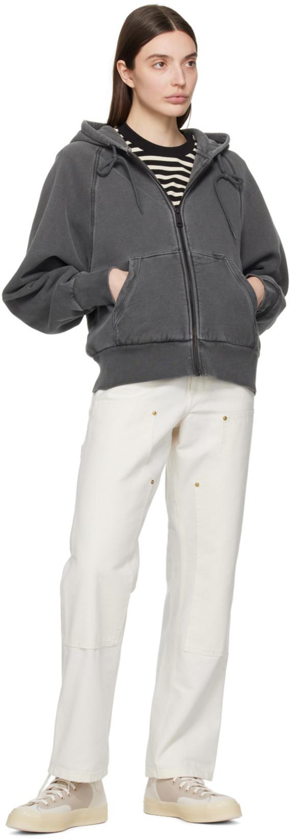 CARHARTT Logo-patch Cotton Jeans In White