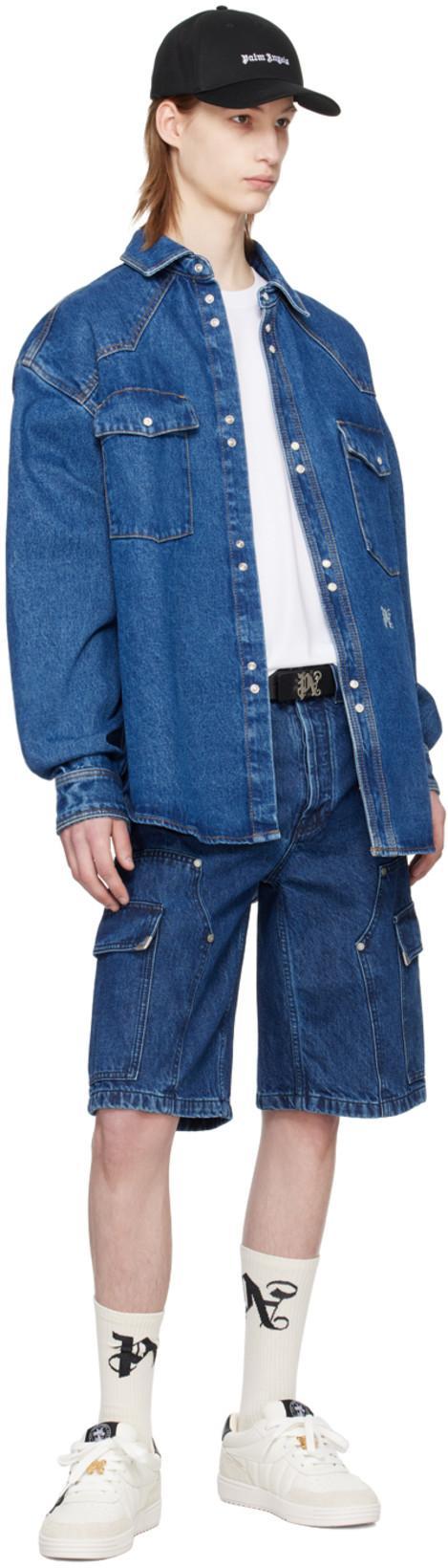 PALM ANGELS Бейсбольная Кепка Из Хлопка In Black