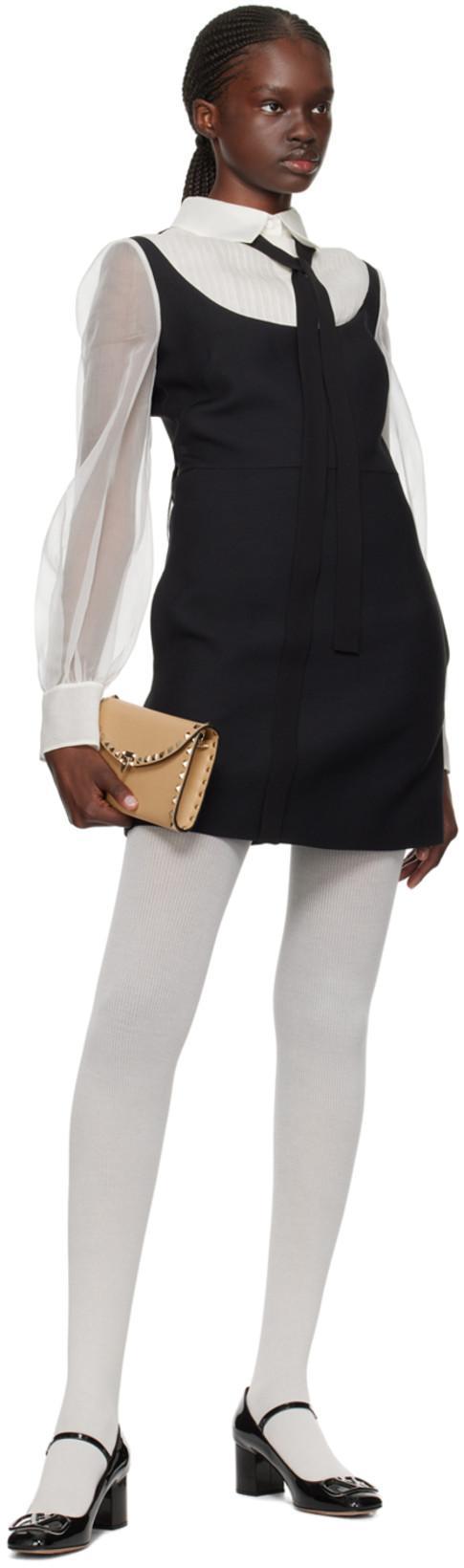 VALENTINO GARAVANI Black Leather Vlogo Signature Pumps