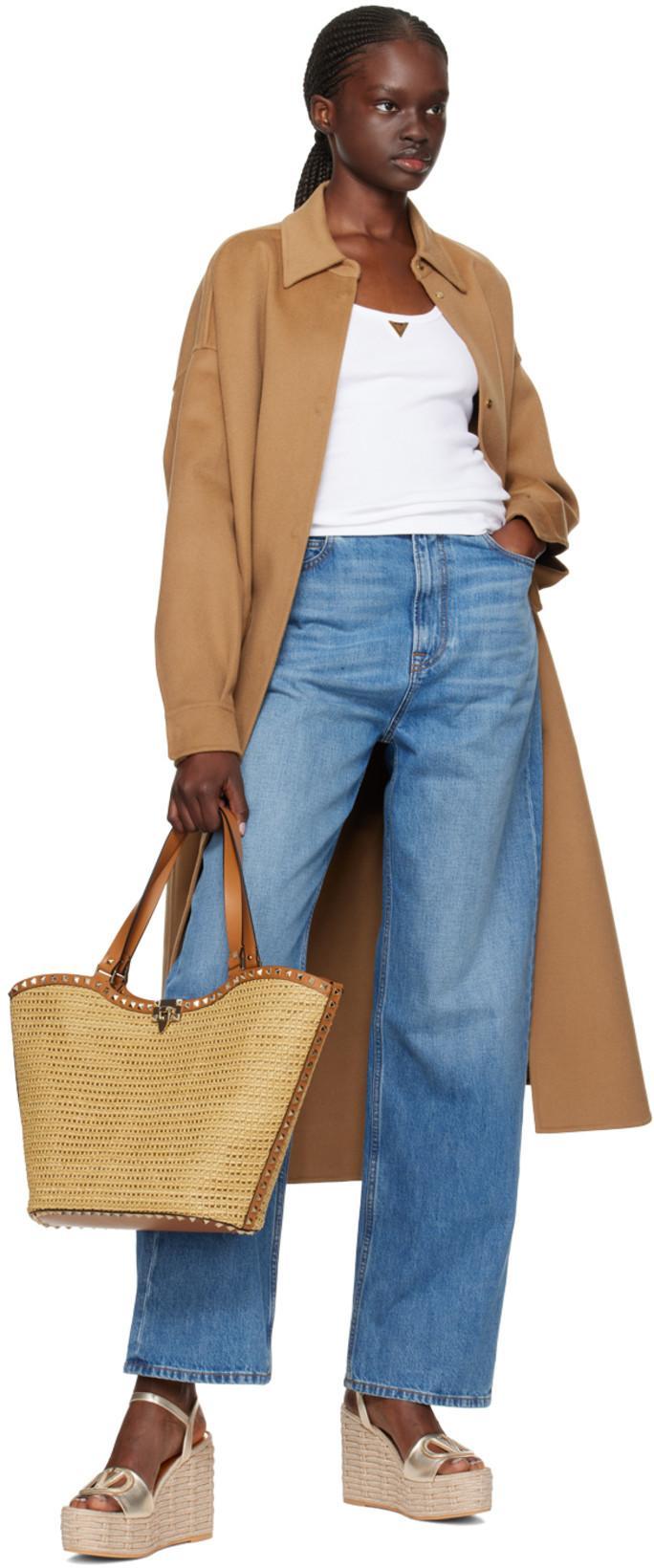 VALENTINO Embellished Wool And Cashmere-blend Coat In Ykf Old Ginger