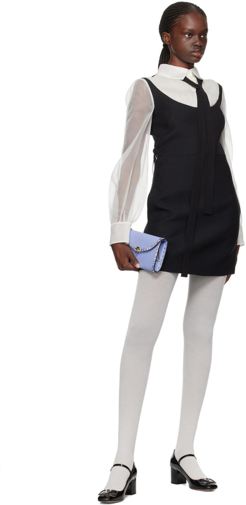 VALENTINO GARAVANI Black Leather Vlogo Signature Pumps